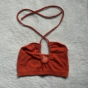 Urban Outfitters - Out From Under burgundy/orange bra top